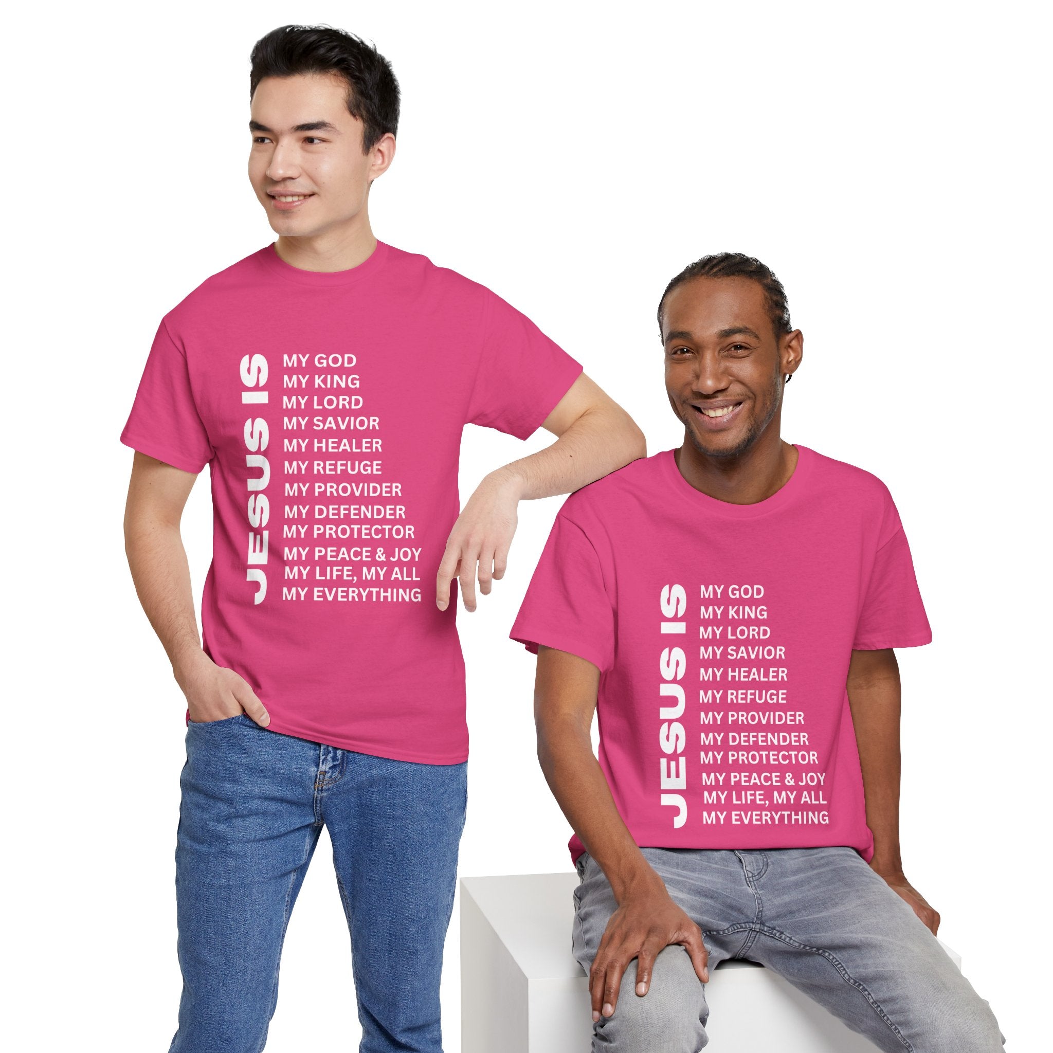 Christian JESUS IS T-shirt - White