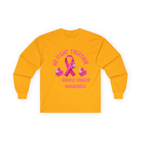 Breast Cancer Awareness Long Sleeve Tee – “We Fight Together” Pink Ribbon
