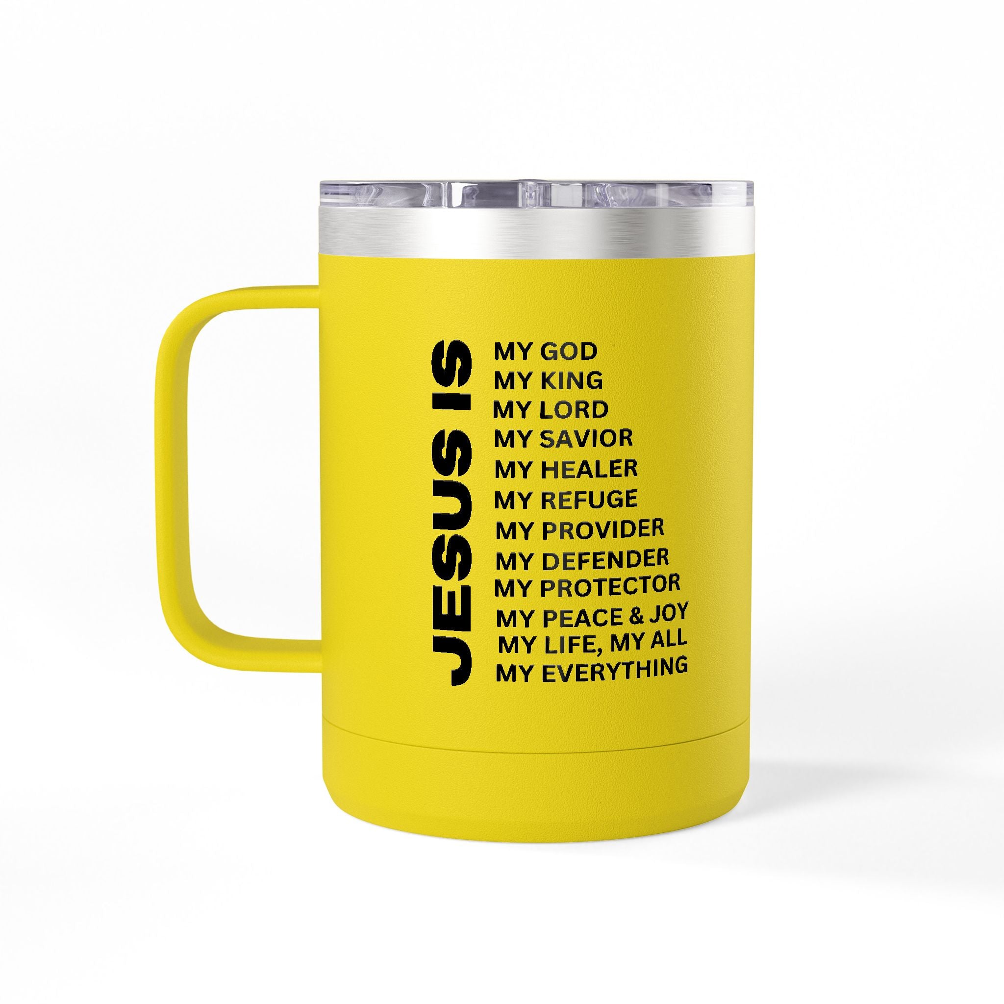 Christian Jesus Is 15oz Tumbler - Black