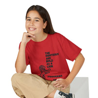 The Righteous Are Bold as a Lion Youth T-shirt
