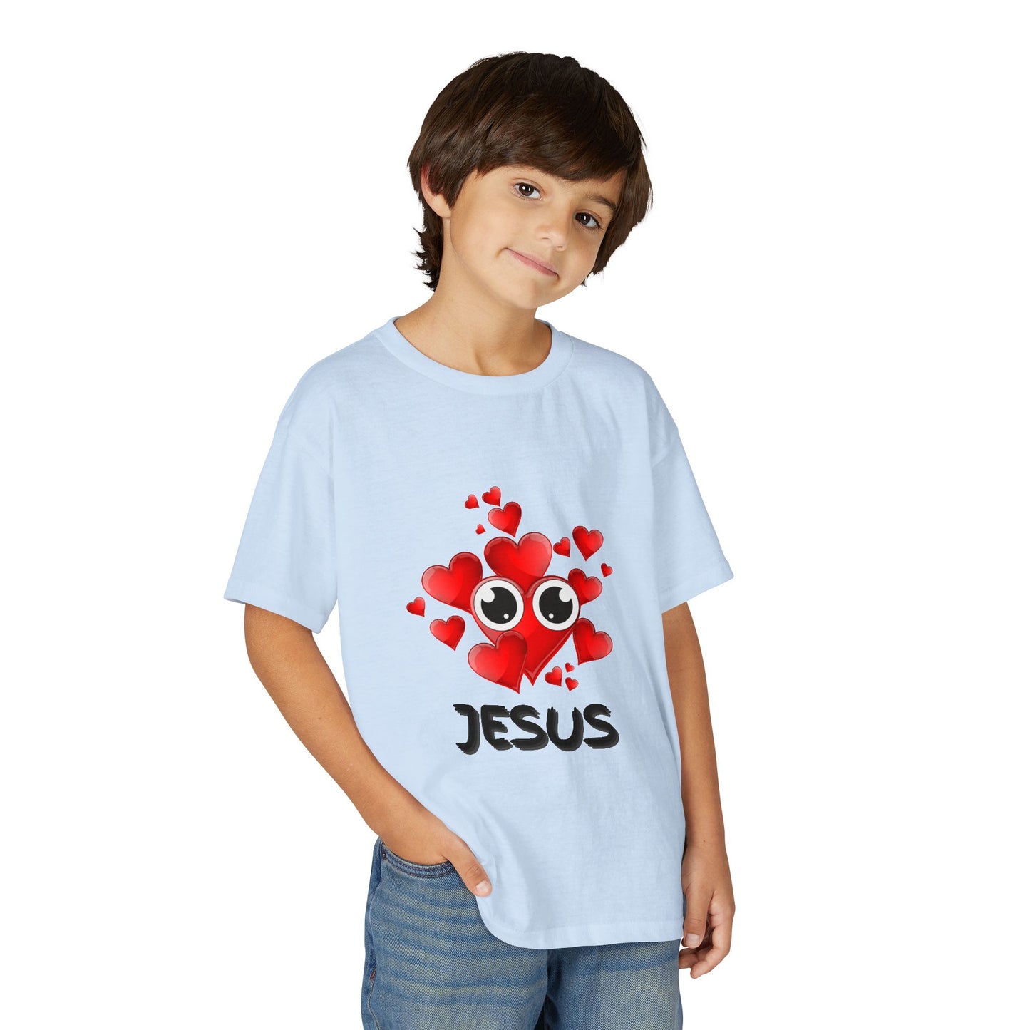 Eye Love Jesus Youth T-shirt - Black