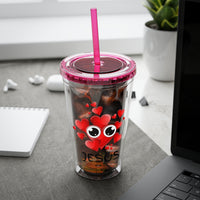 Jesus Heart Love 16oz Tumbler with Straw
