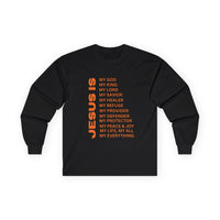 Christian JESUS IS Long Sleeve - Orange