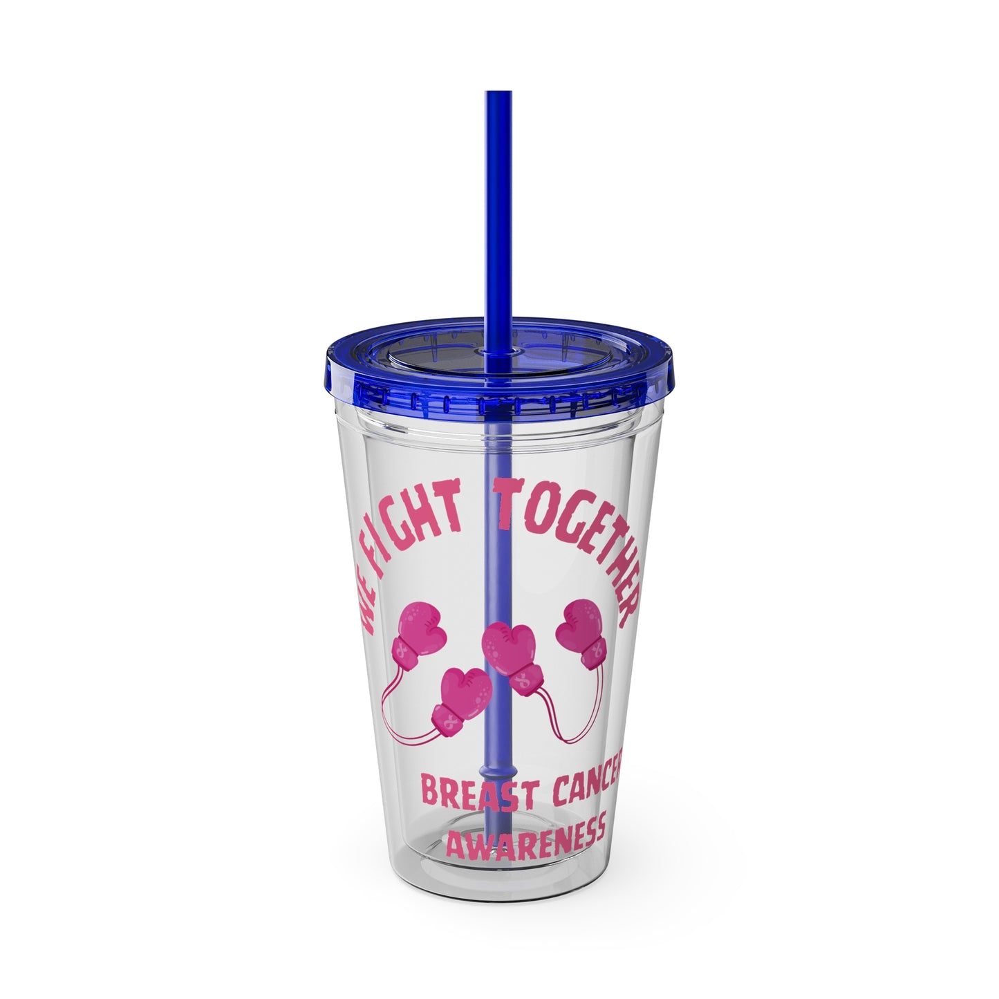 "We Fight Together" 16oz Tumbler with Straw Cup