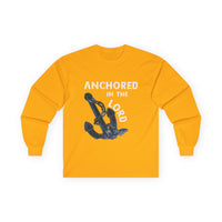 Anchored in the Lord Long Sleeve Tee - White