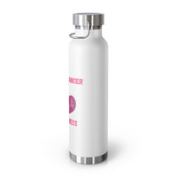 Butterfly Breast Cancer Awareness 22oz Insulated Water Bottle