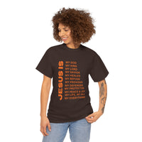 Christian JESUS IS T‑Shirt - Orange