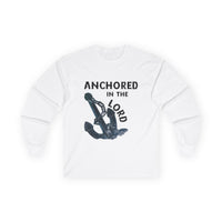 Anchored in the Lord Long Sleeve Tee - Black