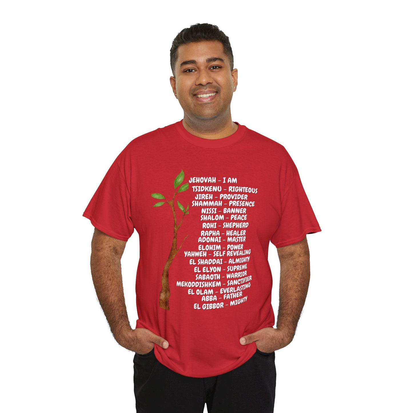 Characteristic Names of God T-Shirt - White