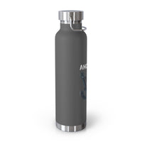 "Anchored in the Lord" 22oz Insulated Water Bottle — White