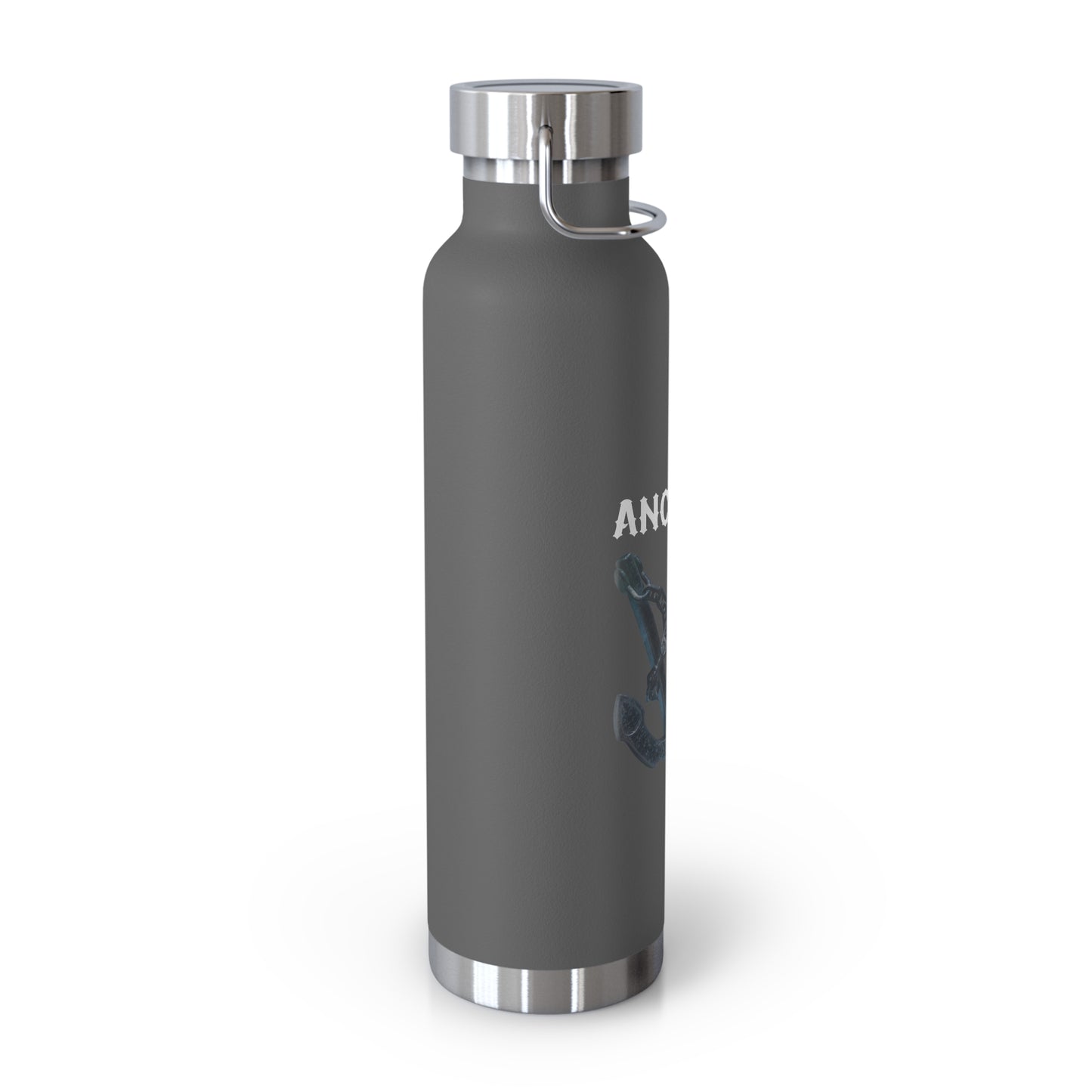 "Anchored in the Lord" 22oz Insulated Water Bottle — White