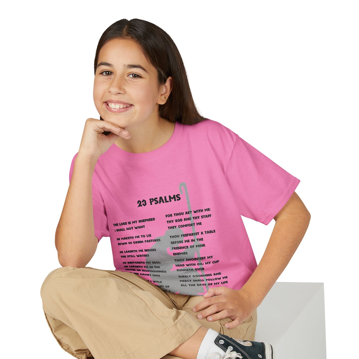 23 Psalms Youth T-shirt - Black