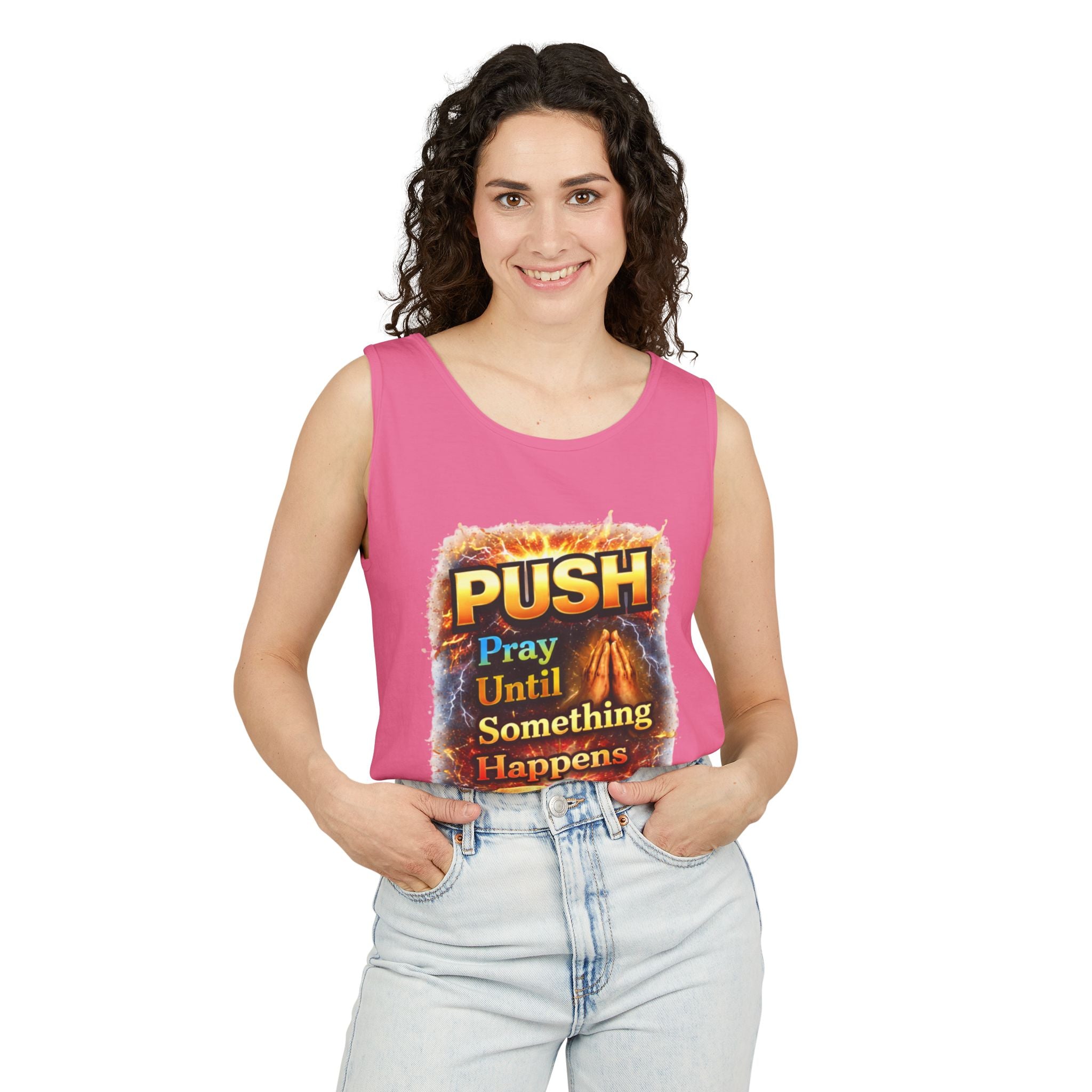 Push: Pray Until Something Happens Tank - Bible