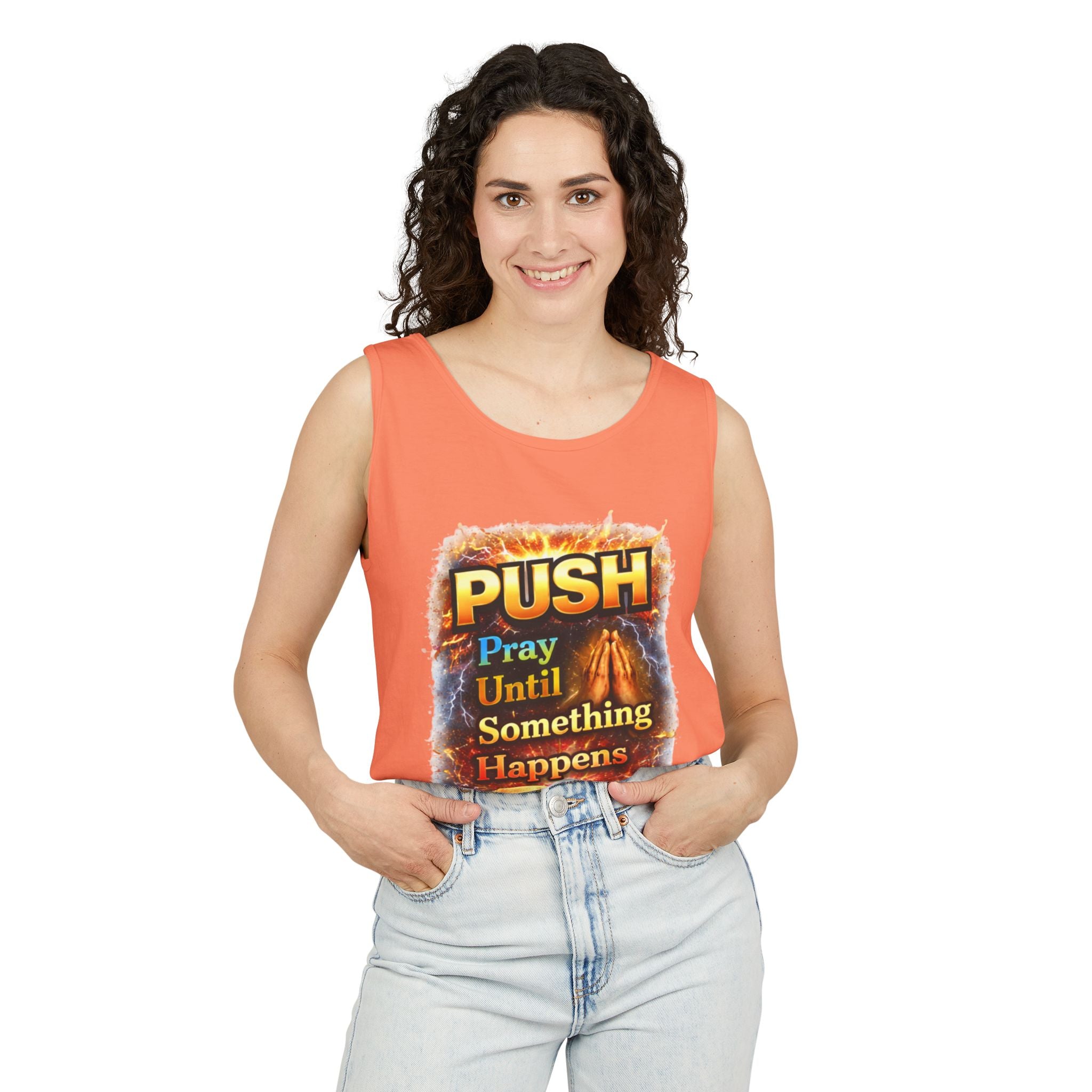 Push: Pray Until Something Happens Tank - Bible