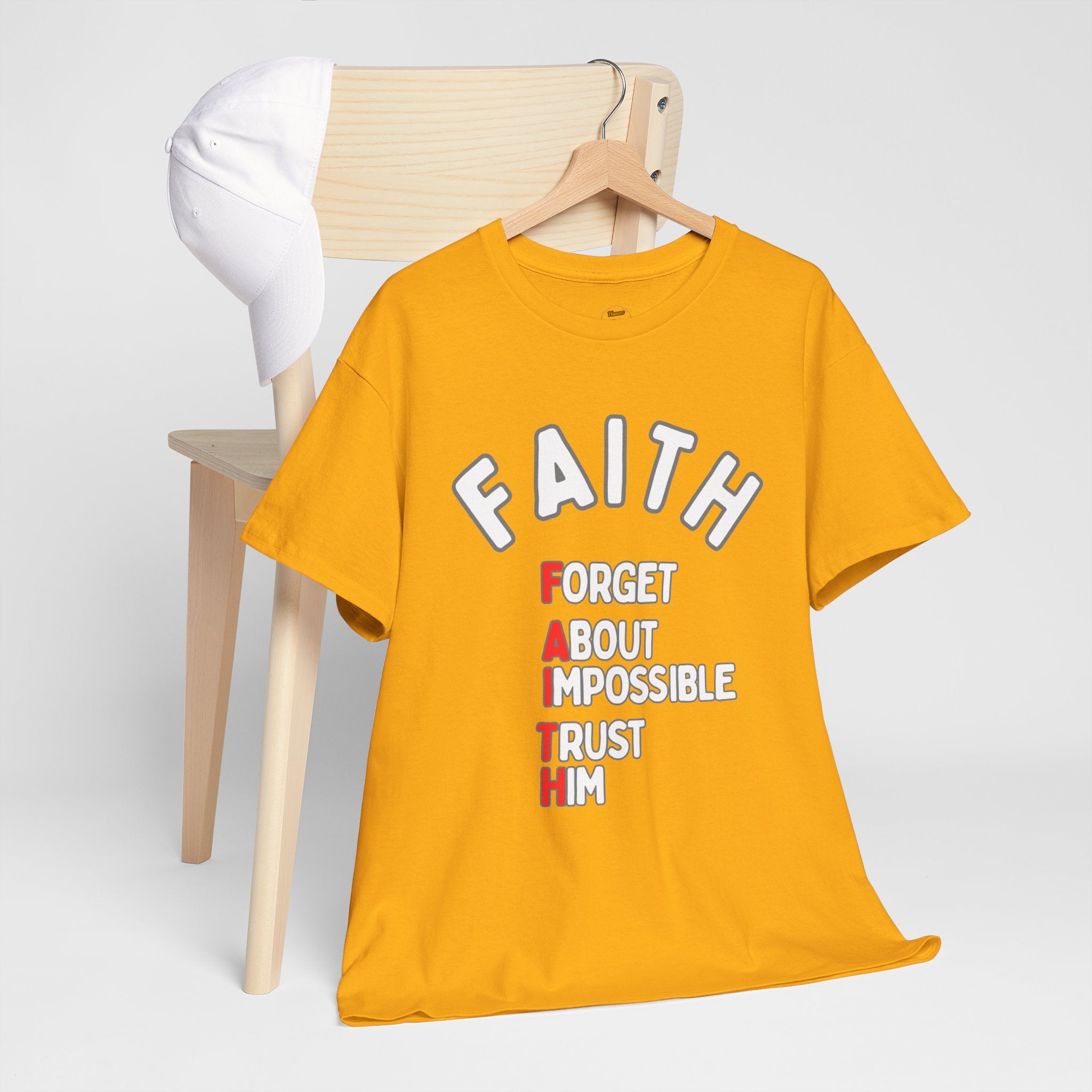 Faith T-Shirt – "Forget About Impossible, Trust Him" light