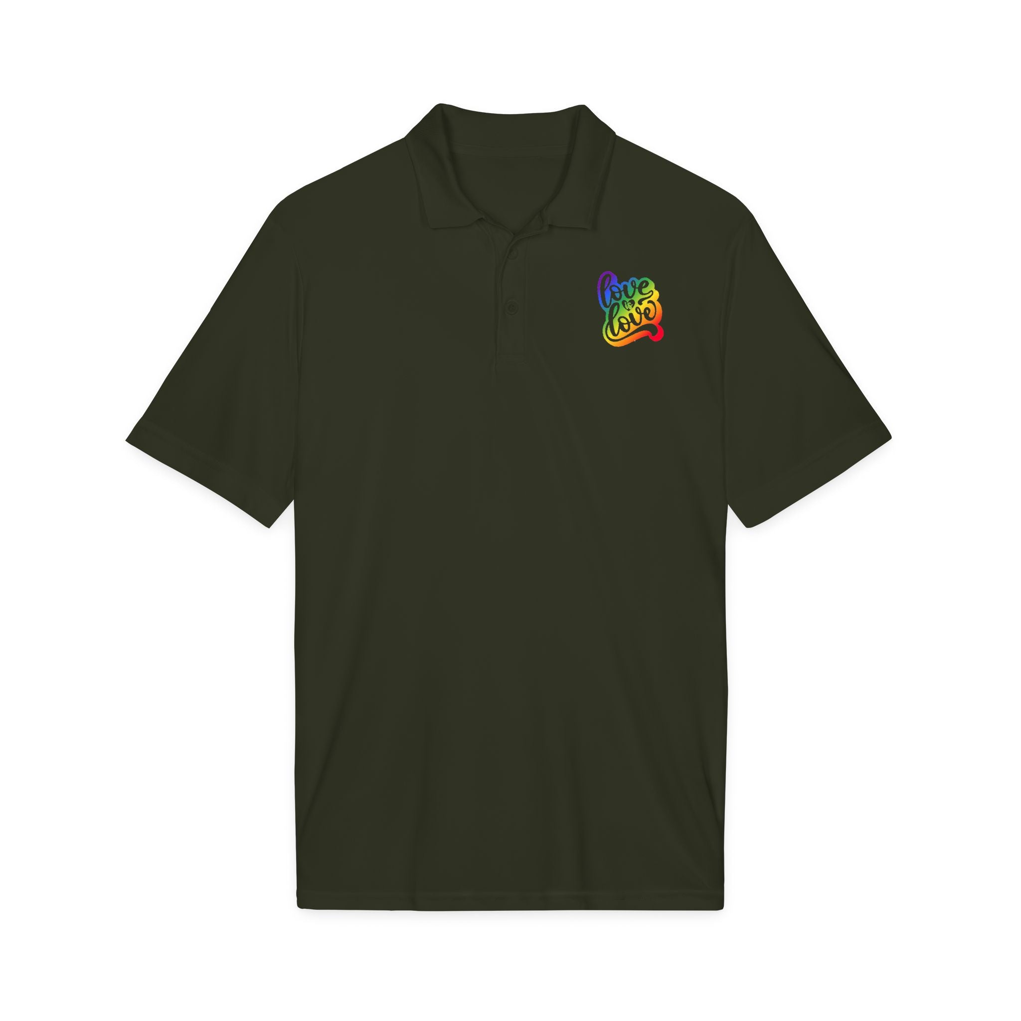Rainbow "Love Love" Polo Shirt