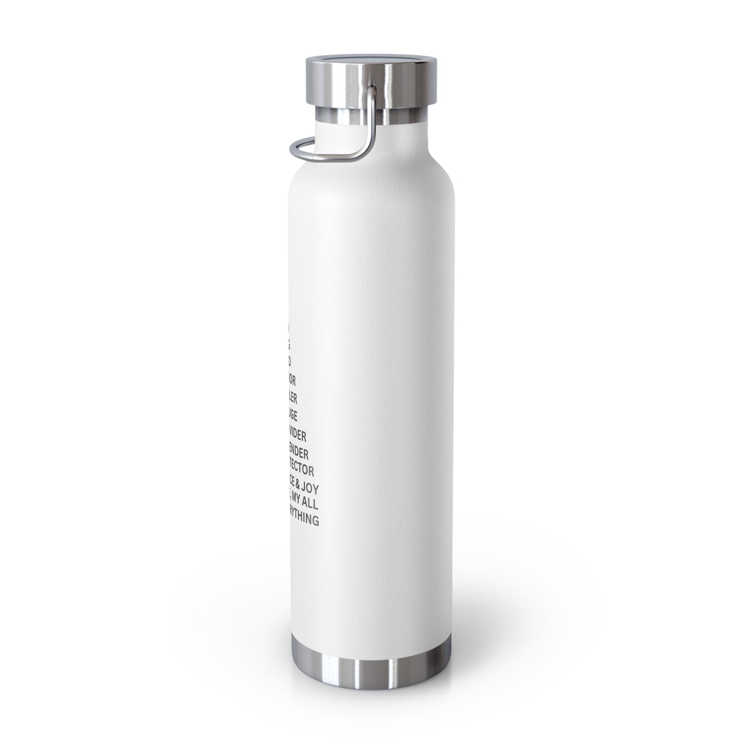 Christian JESUS IS 22oz Insulated Water Bottle - Black