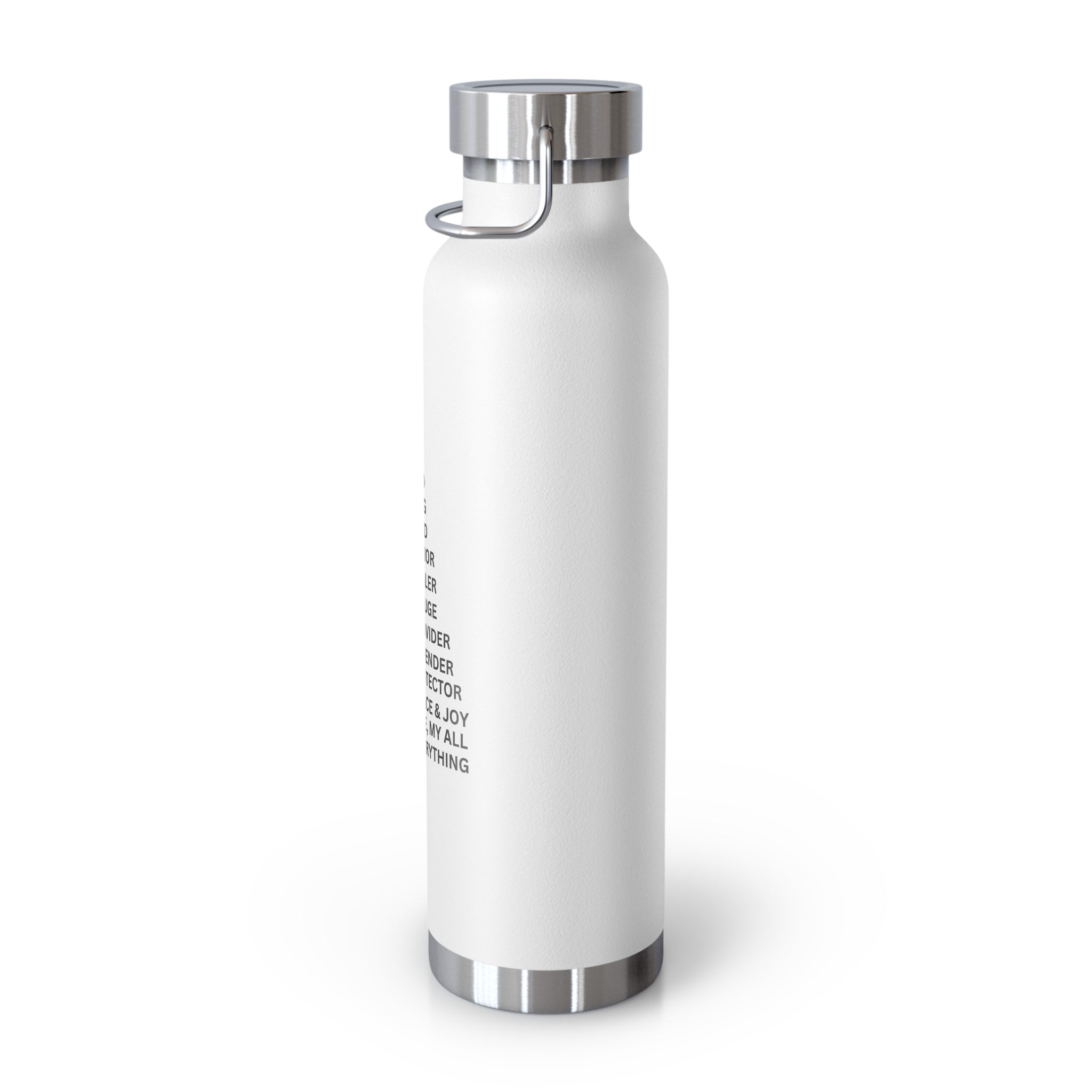 Christian JESUS IS 22oz Insulated Water Bottle - Black