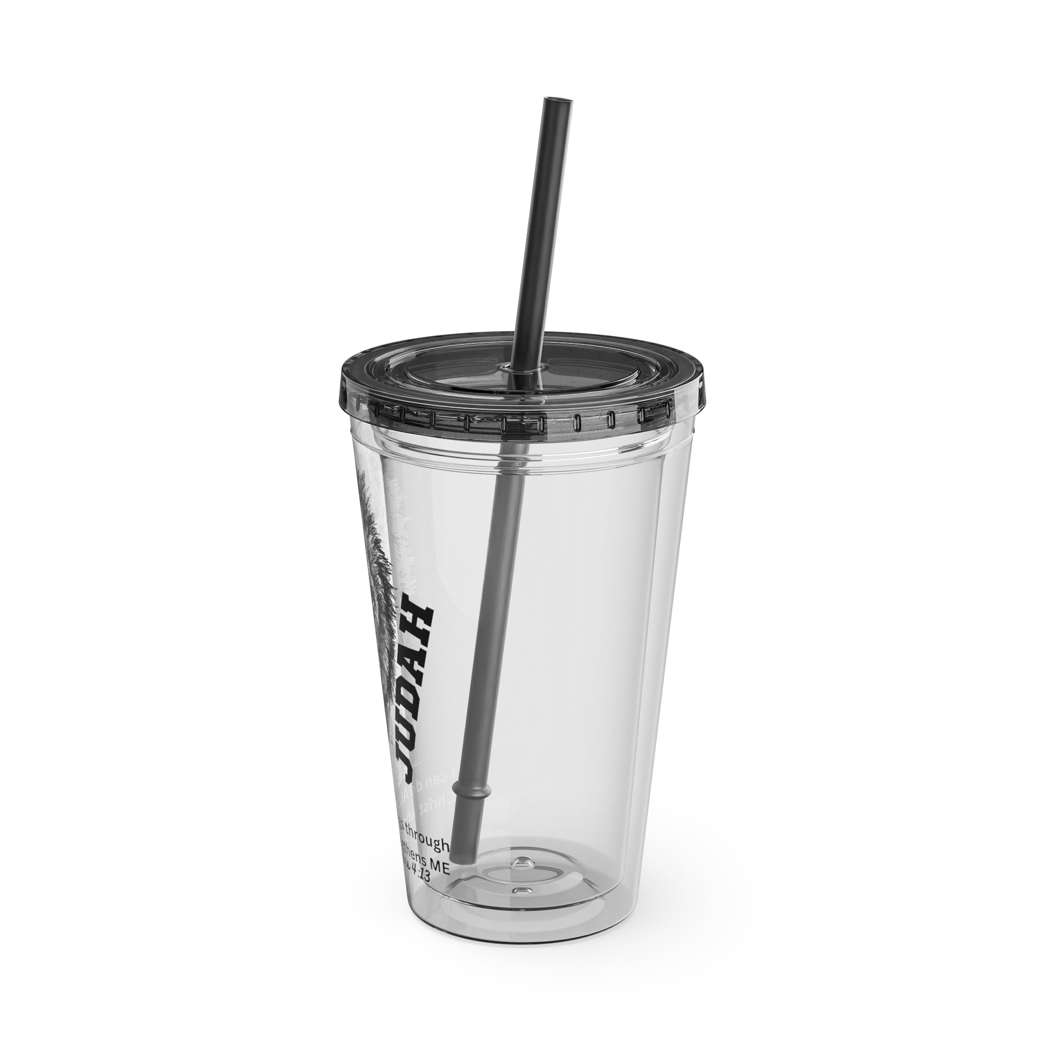 Lion of Judah 16oz Tumbler with Straw