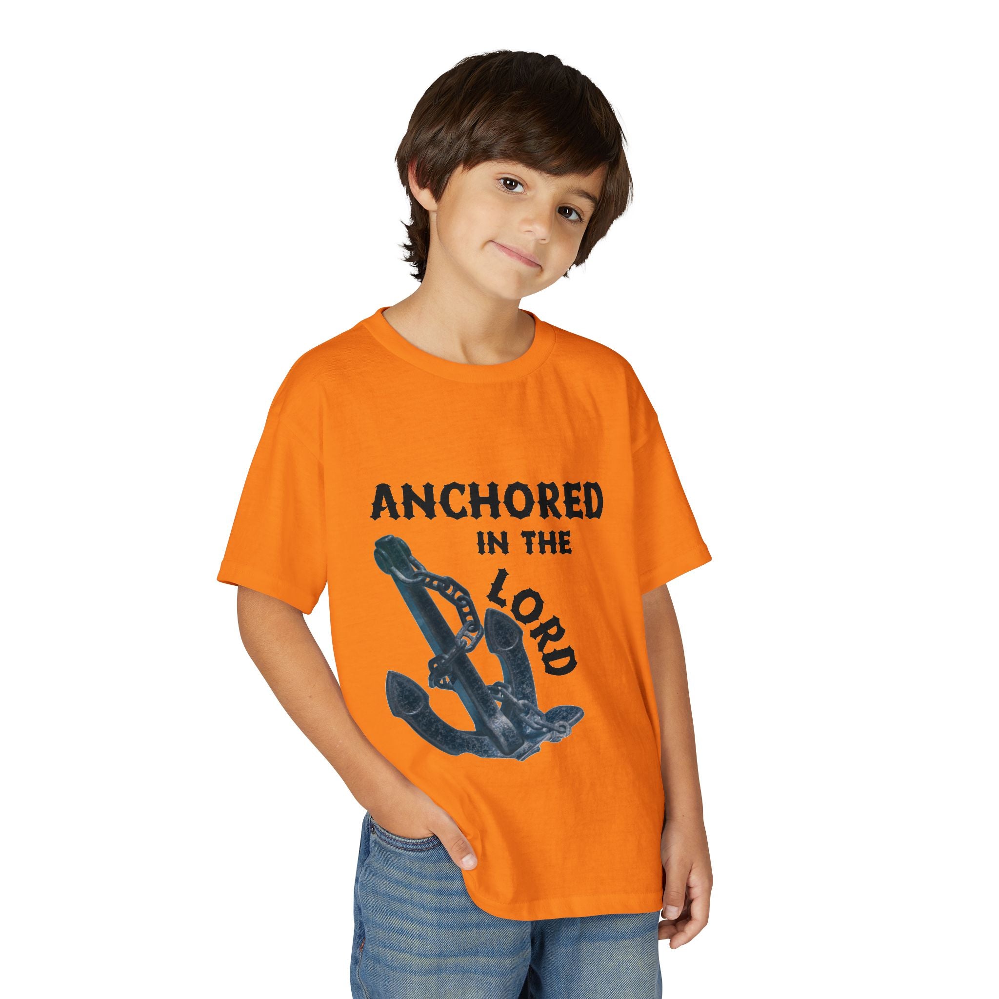 Anchored in the Lord Youth T-Shirt — Black