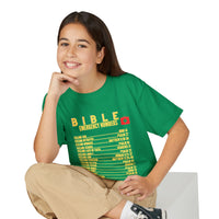 Bible Emergency Numbers Youth T-Shirt — Yellow