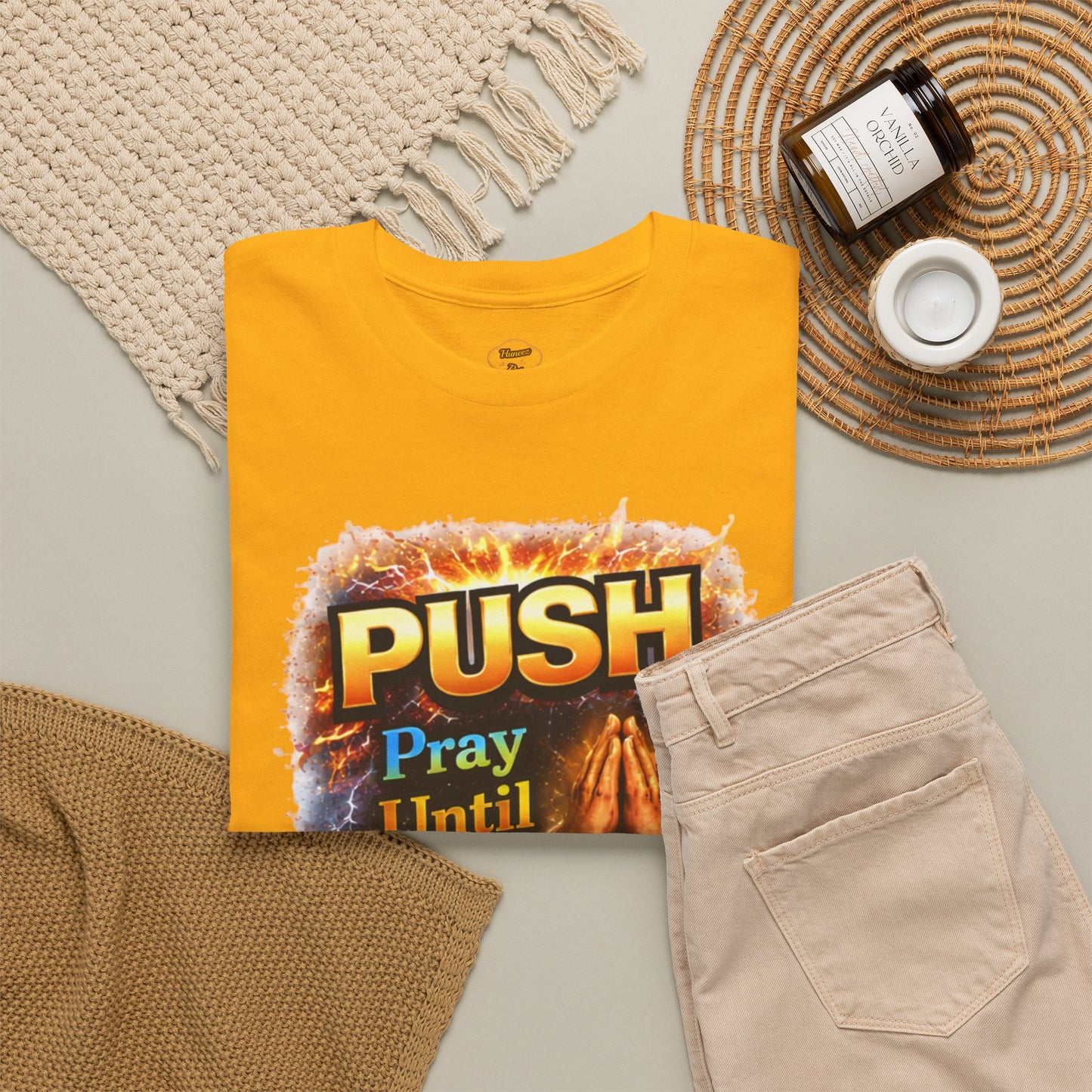 Push: Pray Until Something Happens T-Shirt — Bible 1