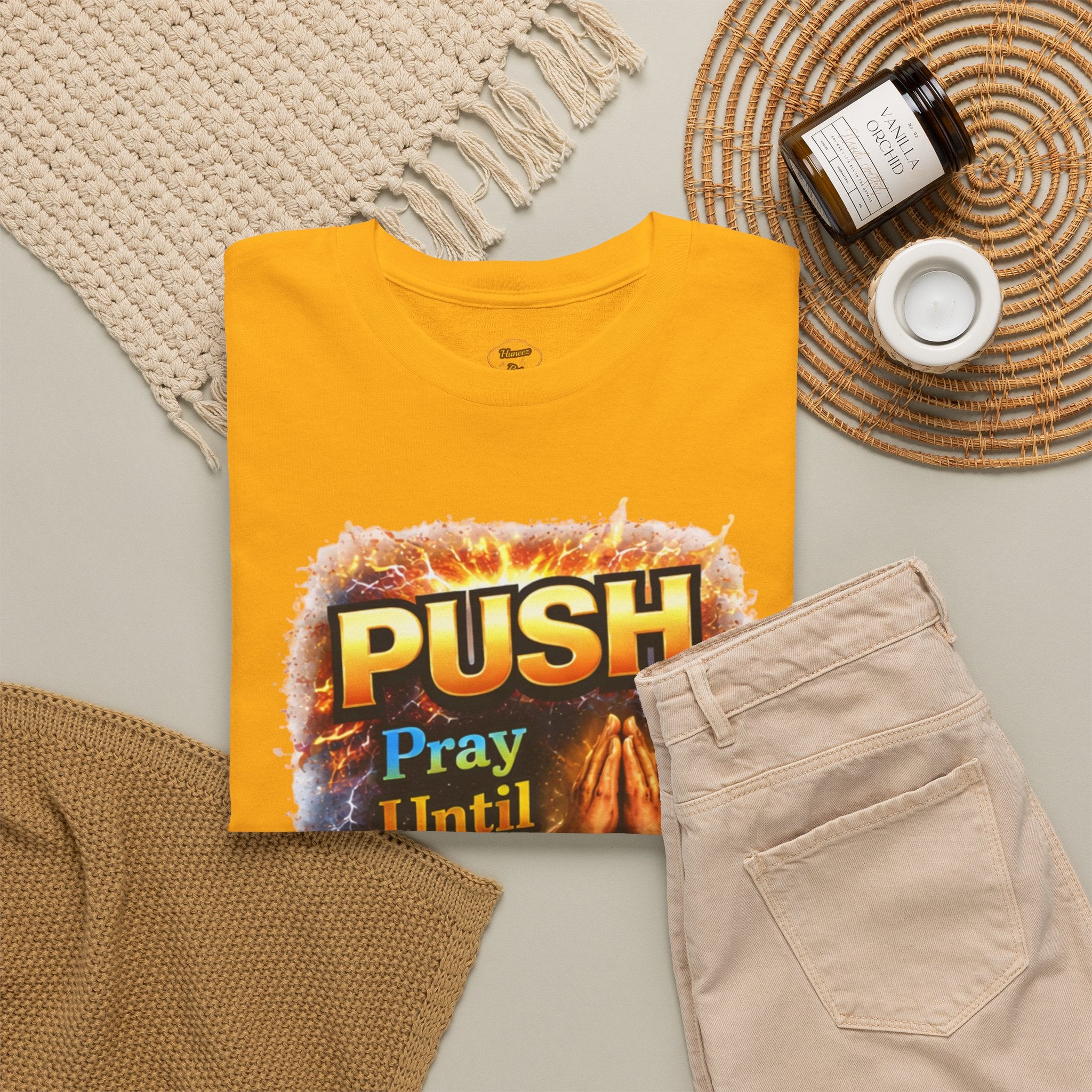Push: Pray Until Something Happens T-Shirt — Bible 1
