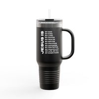 Christian JESUS IS Insulated Travel Mug, 40oz White