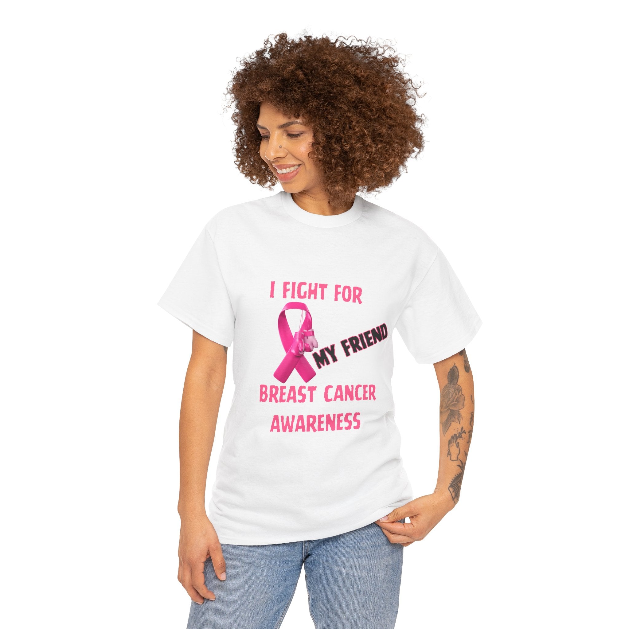 I Fight For My Friend Pink Ribbon Shirt