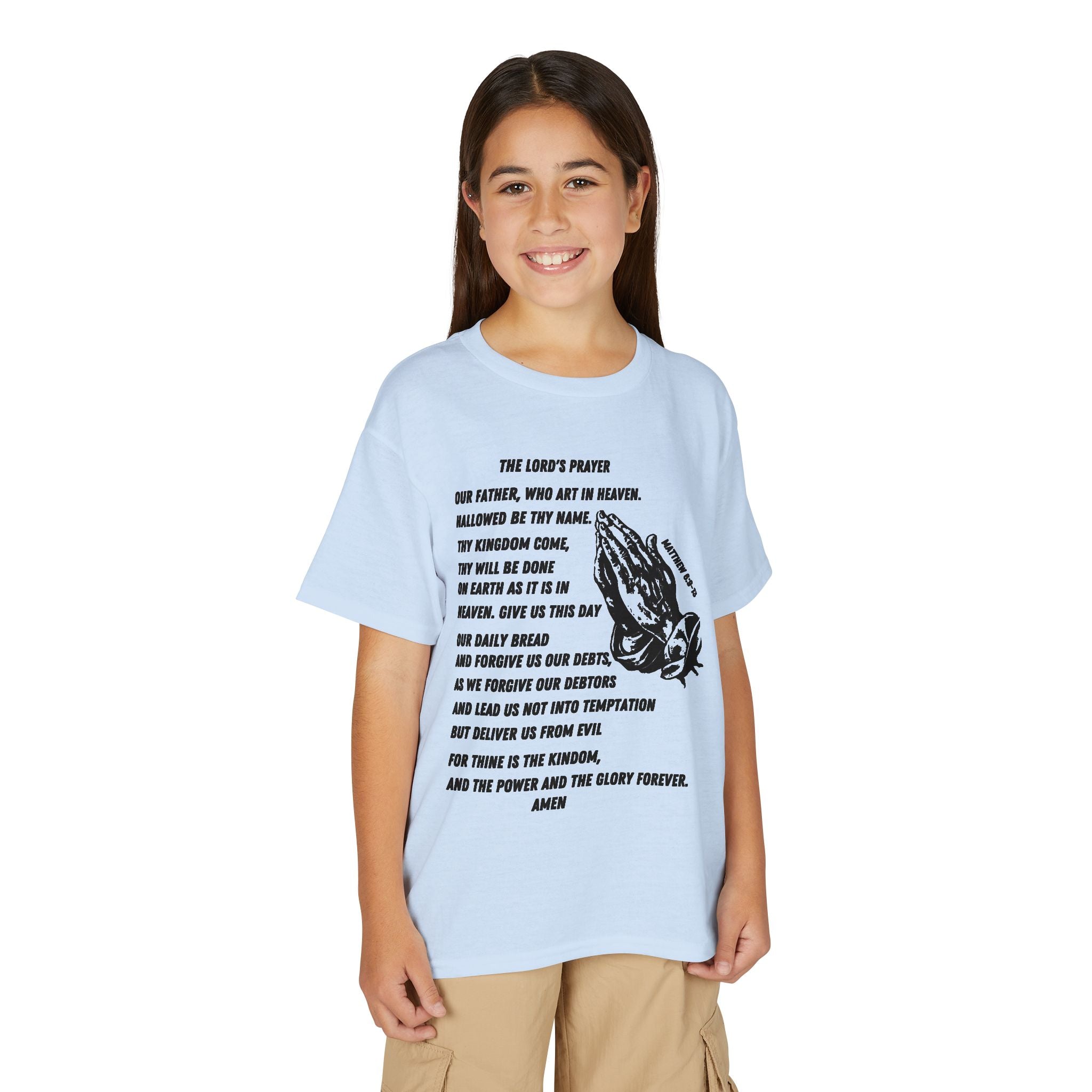 The Lord's Prayer Youth T-Shirt - Black