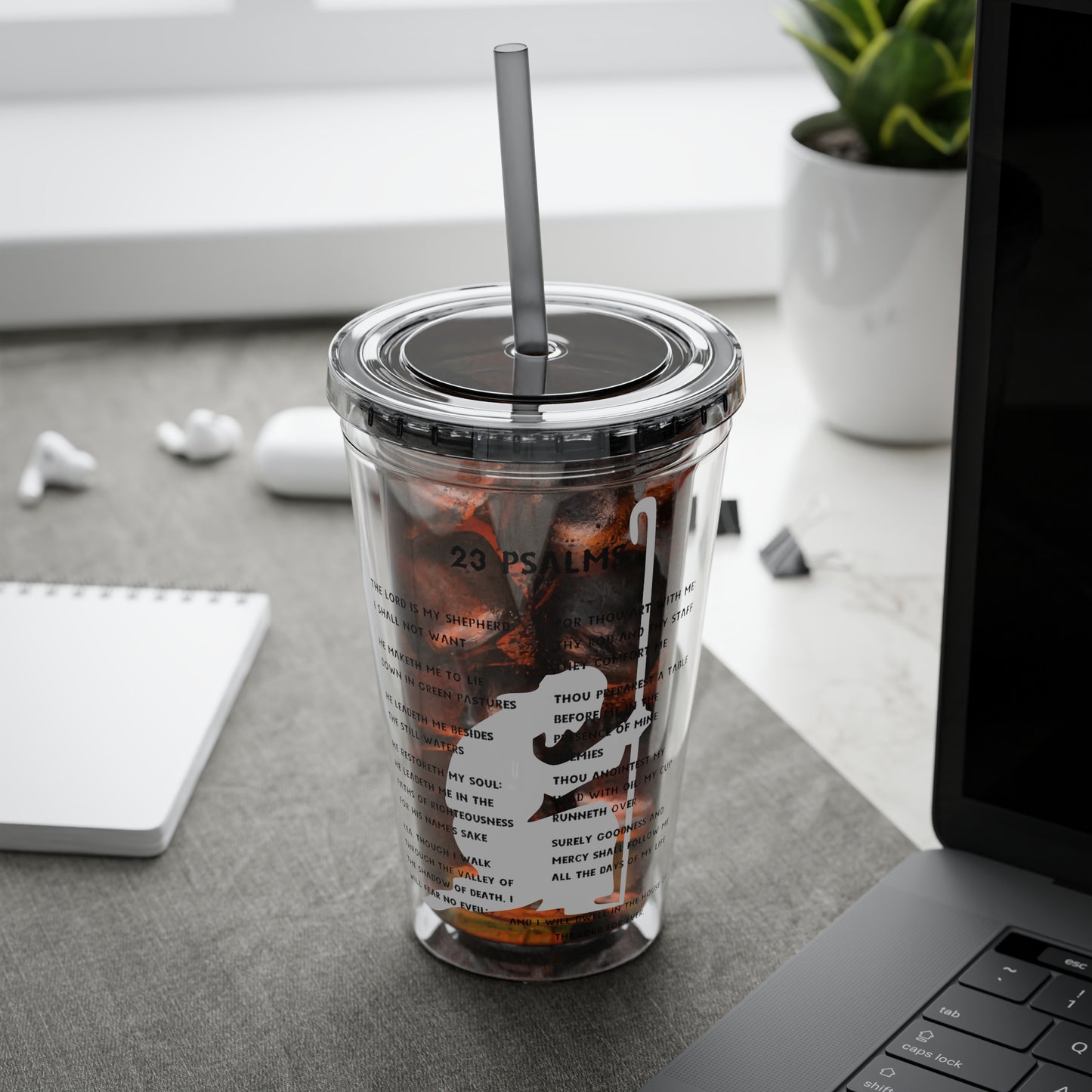 23 Psalms 16oz Tumbler with Straw