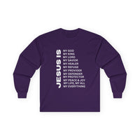 Christian JESUS IS Long Sleeve - White