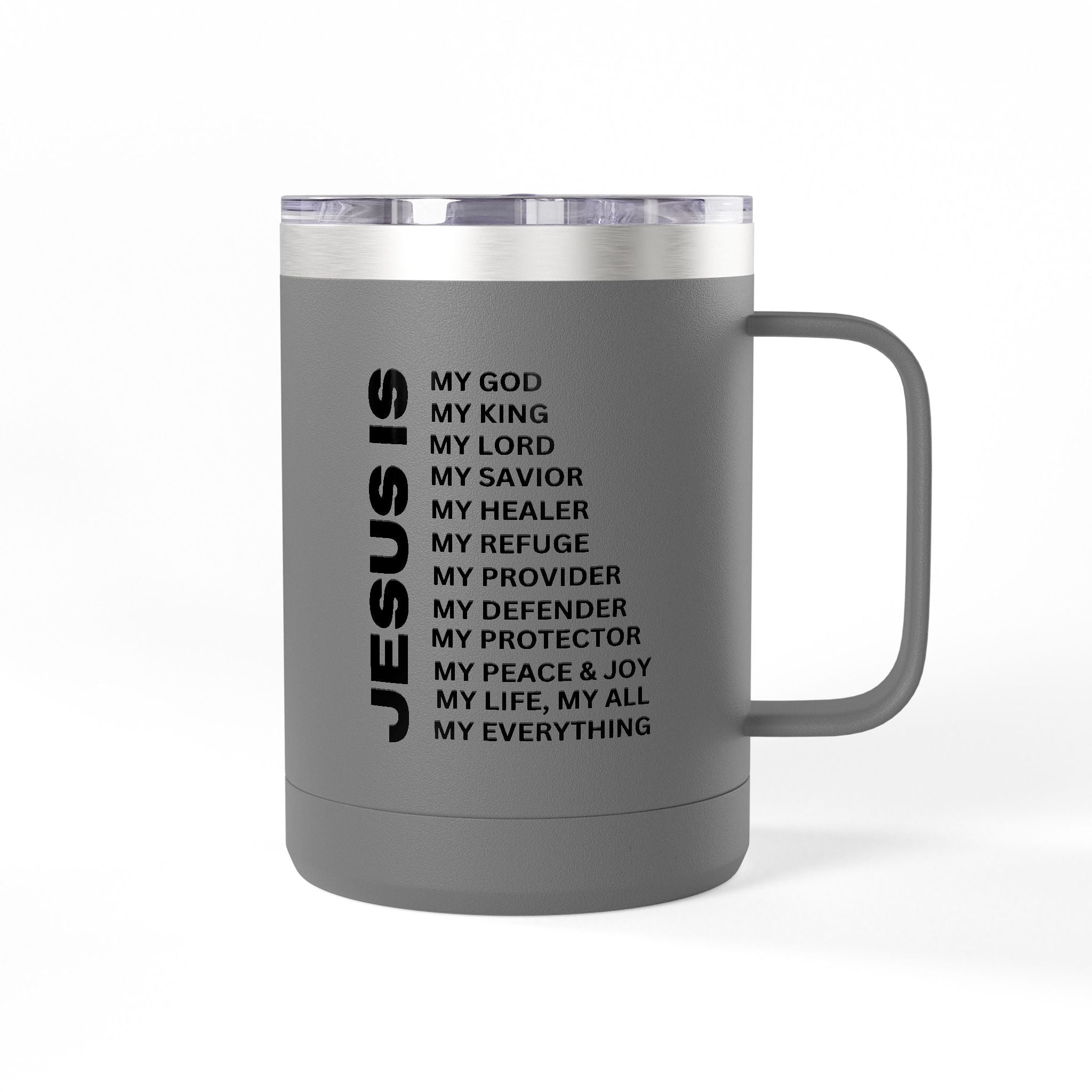 Christian Jesus Is 15oz Tumbler - Black