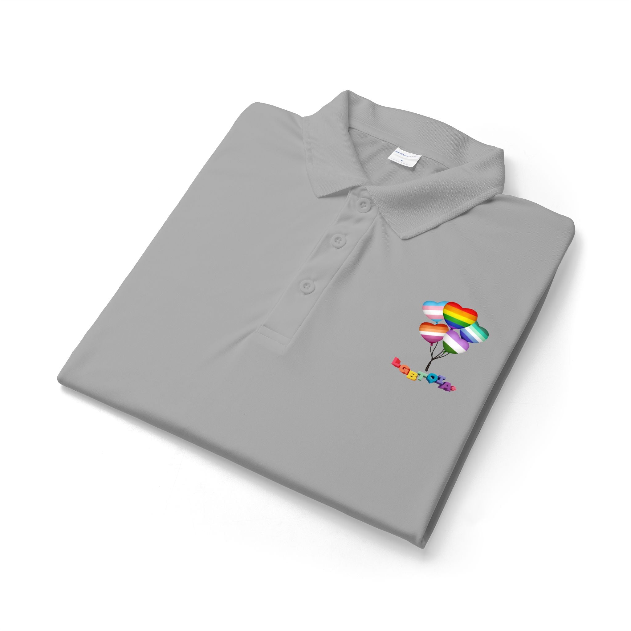 Rainbow Heart Balloons Polo