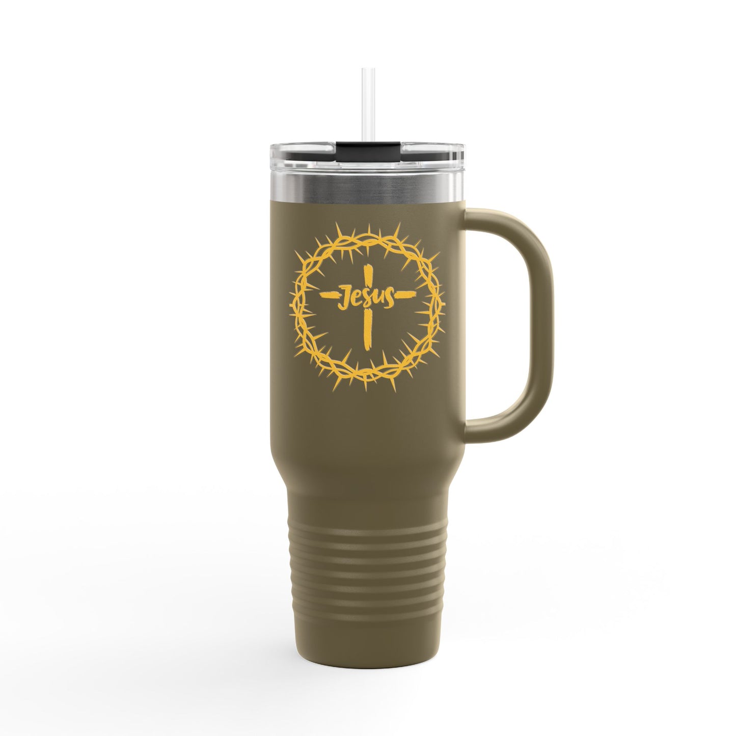 Jesus Crown of Thorns Insulated Travel Mug, 40oz
