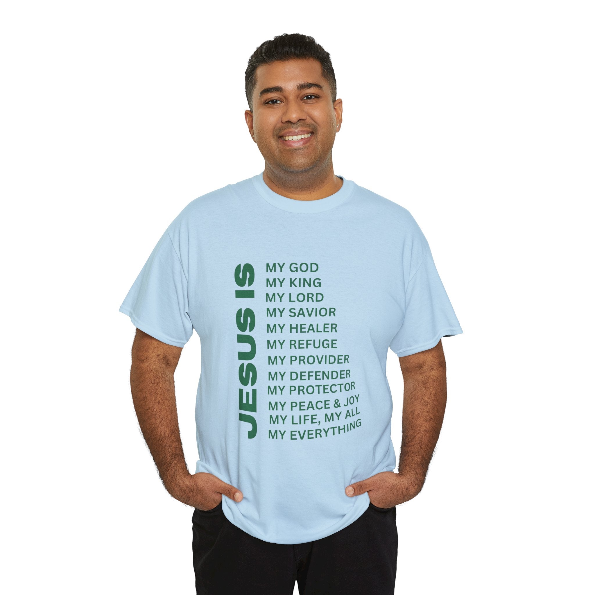 Christian JESUS IS T-shirt - Green