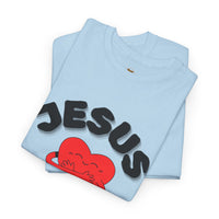 Jesus Loves Me Heart Tee – Cute Christian Faith Graphic T-Shirt