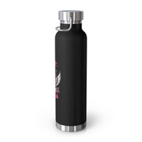 Fight Warrior Survive Champion Pink Ribbon 22oz Insulated Water Bottle