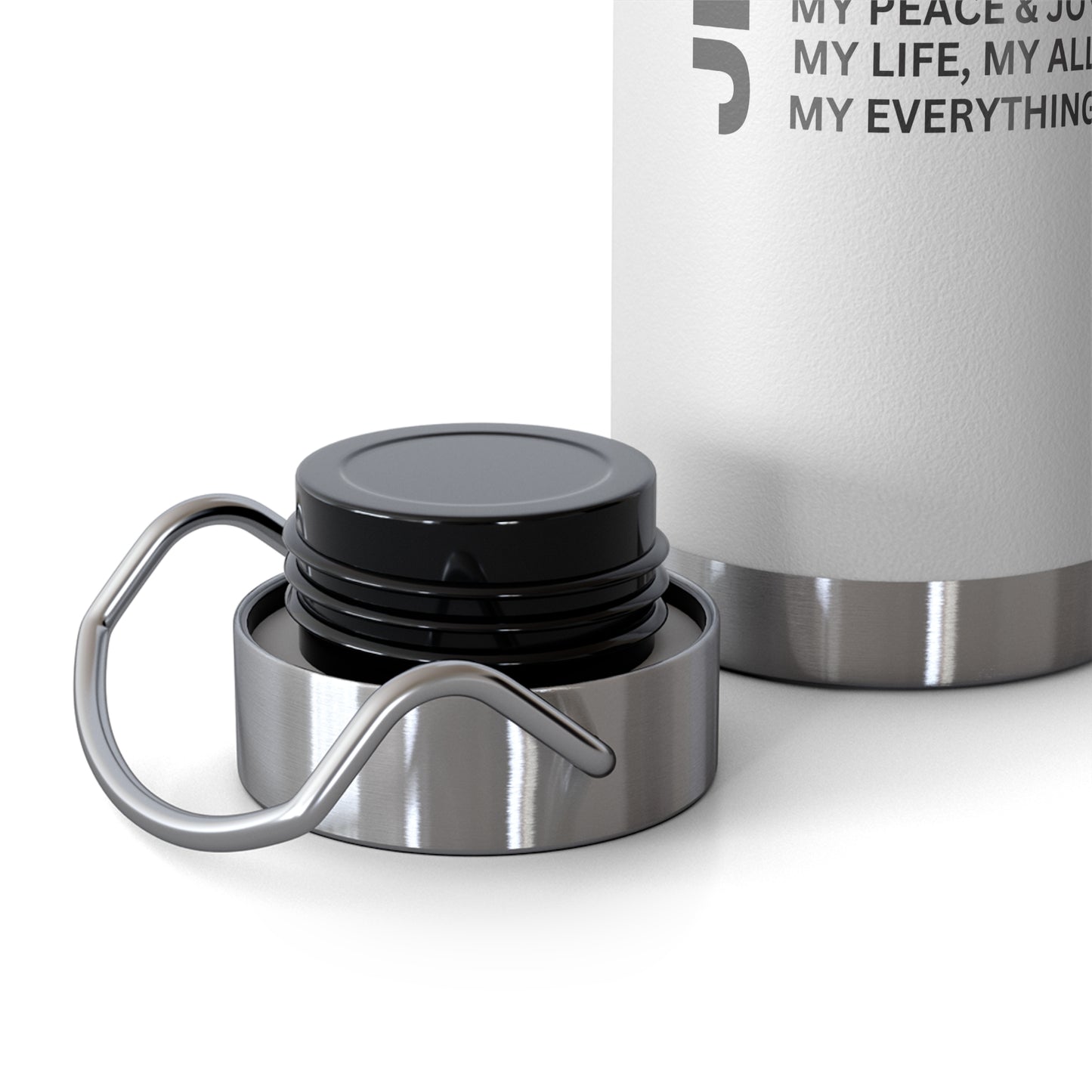Christian JESUS IS 22oz Insulated Water Bottle - Black