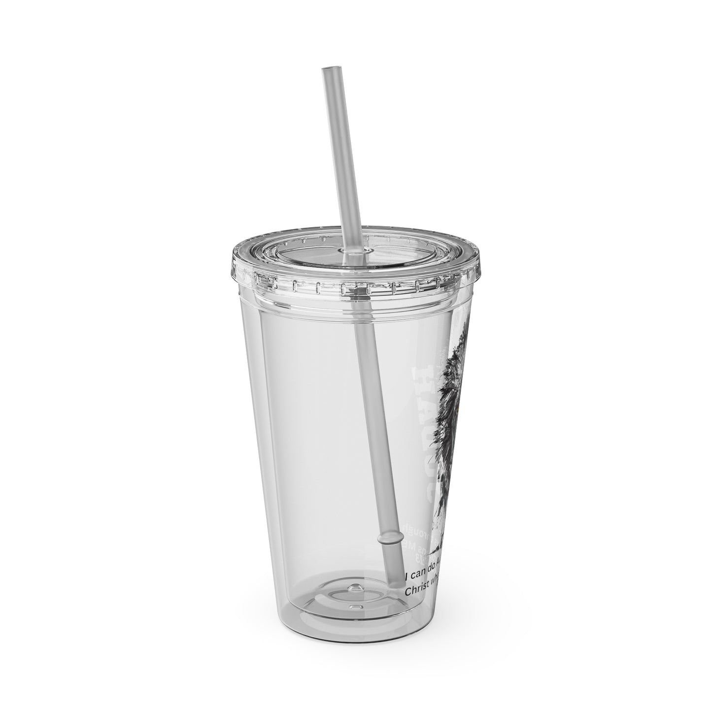 Lion of Judah 16oz Tumbler with Straw