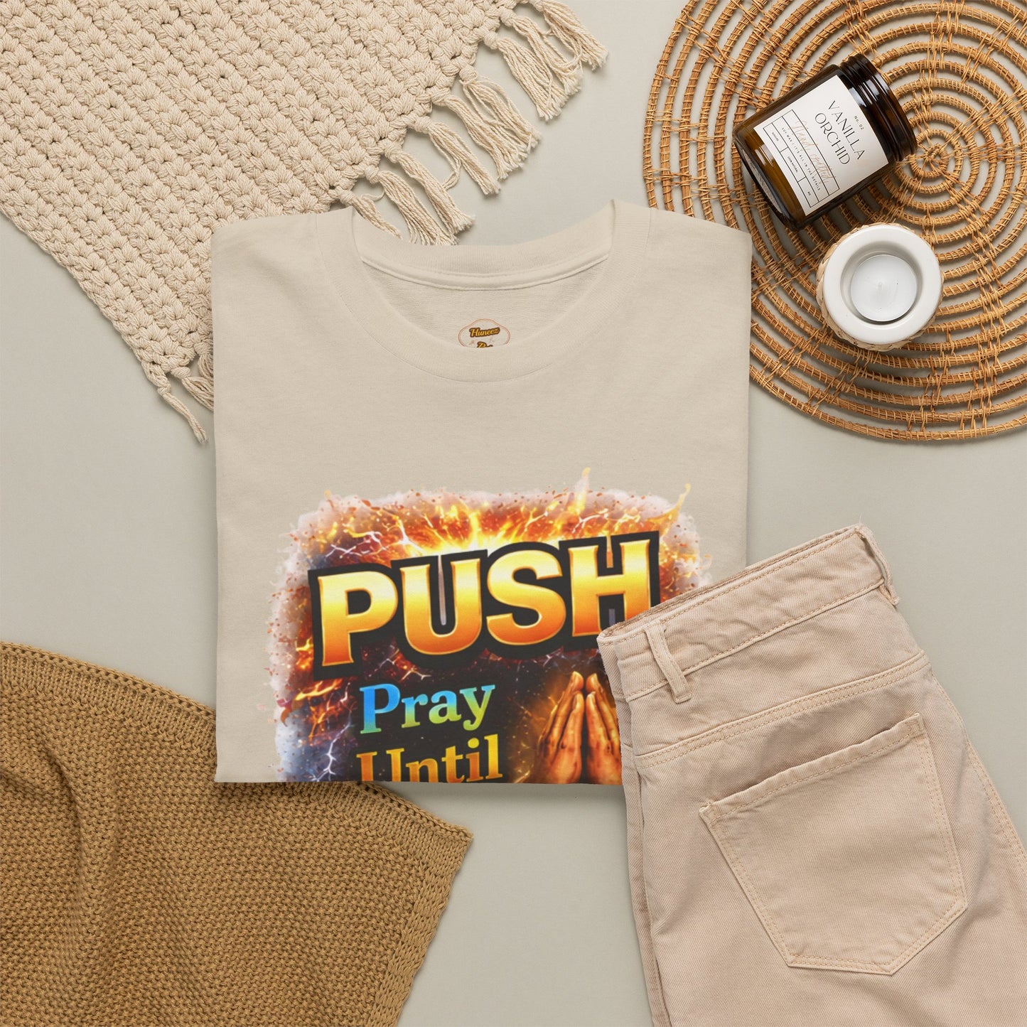 Push: Pray Until Something Happens T-Shirt — Bible 1