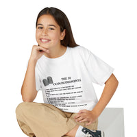 10 Commandments Youth T-shirt - Black