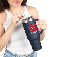 Eye Love Jesus White Insulated Travel Mug, 40oz White