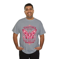 Together We Rise Breast Cancer Awareness T-Shirt — Fight Hope Cure Tee