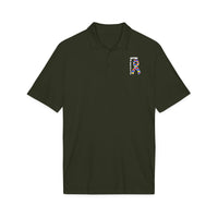 Autism Puzzle Ribbon Polo - White