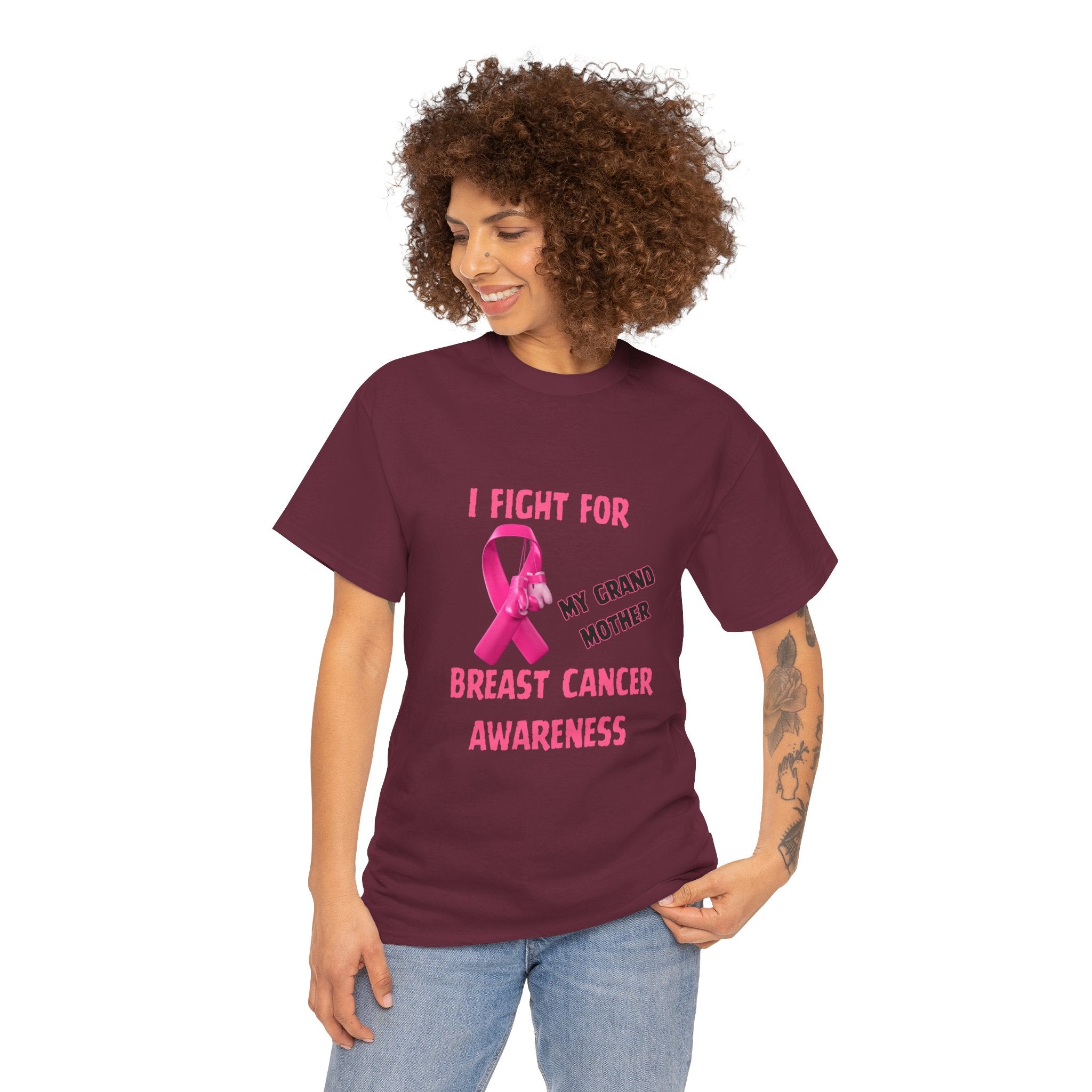 I Fight For My Grandmother Pink Ribbon Tee