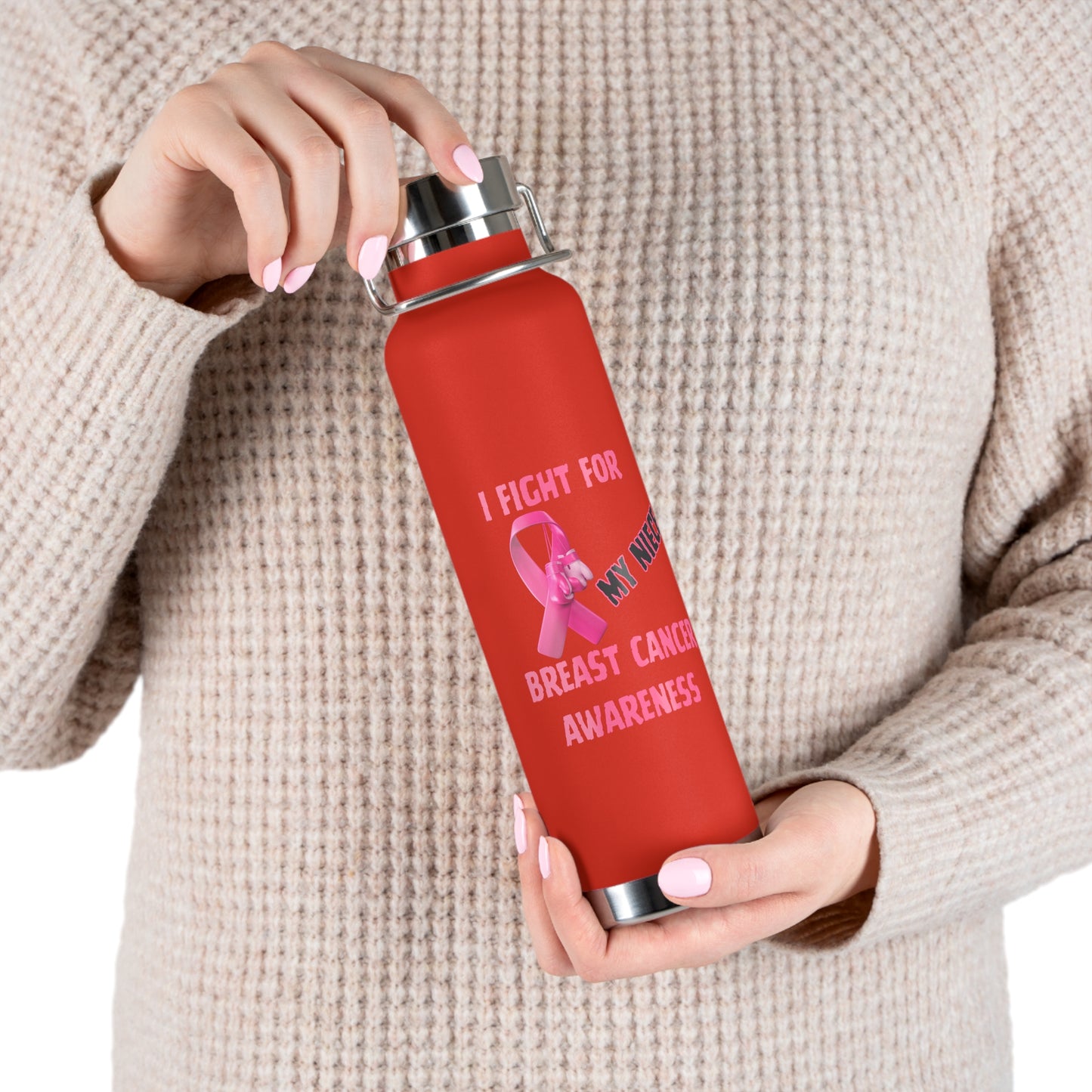I Fight For My Niece 22oz Insulated Water Bottle