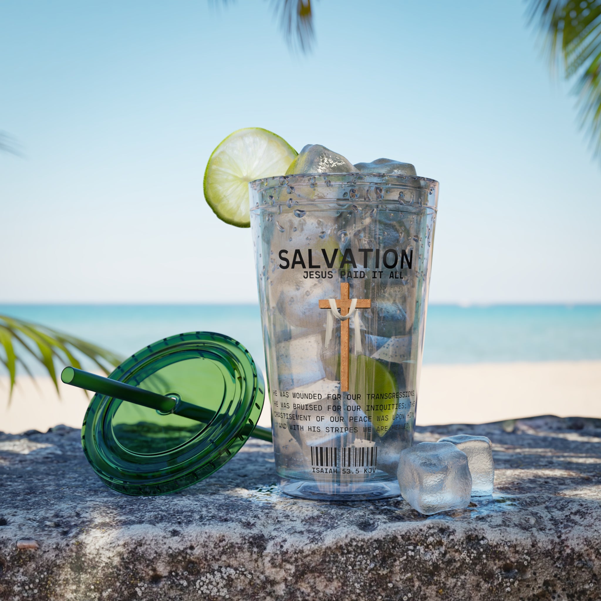 Salvation - Jesus Paid 16oz Tumbler with Straw