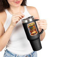 “Push Pray Until Something Happens” 40oz - Insulated Travel Mug - Bible