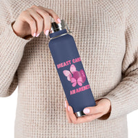 Butterfly Breast Cancer Awareness 22oz Insulated Water Bottle